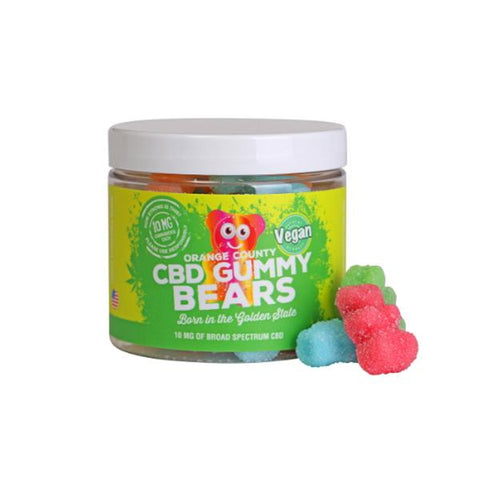 Orange County CBD 10mg Gummy Bears - Small Pack - GU PAK