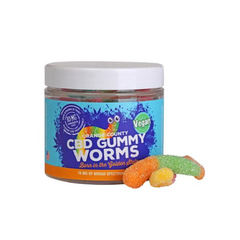 Orange County CBD 10mg Gummy Worms - Small Pack - GU PAK