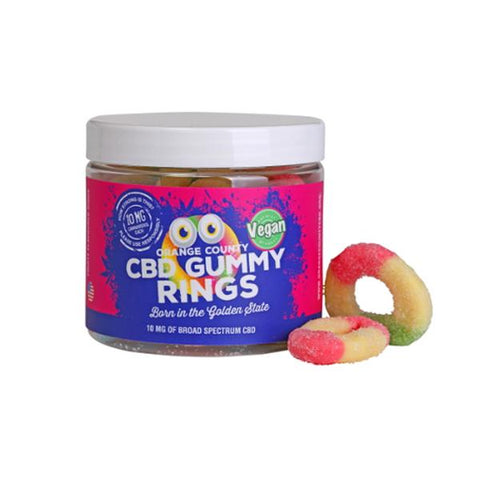 Orange County CBD 10mg Gummy Rings - Small Pack - GU PAK