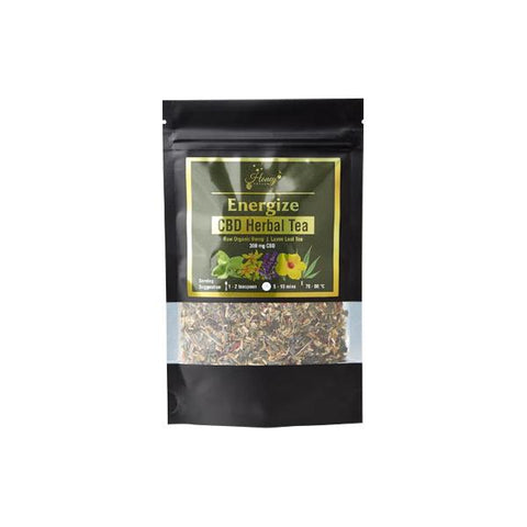 Honey Heaven 300mg CBD Loose Leaf Herbal Tea 50g - Energise - GU PAK
