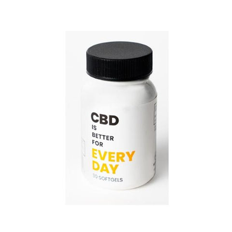 CBD Is Better 750mg CBD Softgels 30 CT Bottle - Every Day - GU PAK