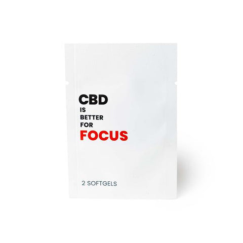 CBD Is Better 25mg CBD Per Softgel - Focus - GU PAK