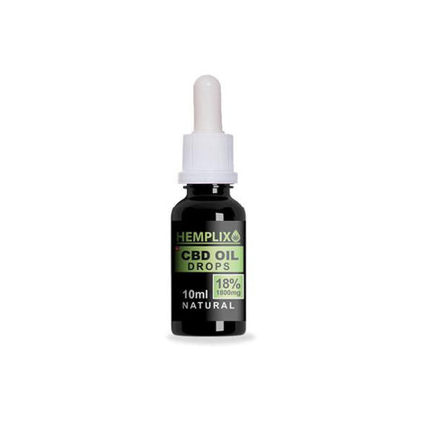 Hemplix 18% 1800mg CBD Oil 10ml - GU PAK