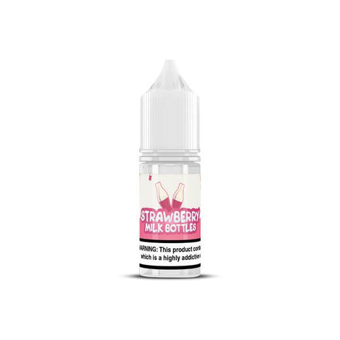 10MG Strawberry Nic Salts by Milk Bottles (50VG-50PG) - GU PAK