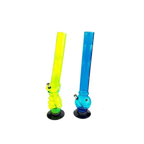 6 x 18" Plain Design Acrylic Bong -  FA-A - GU PAK