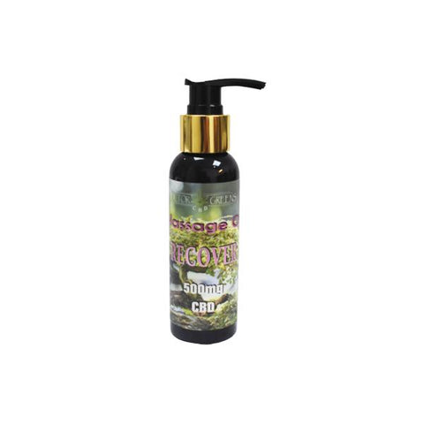 Doctor Green's 500mg CBD Massage Oil 100ml - Recover - GU PAK