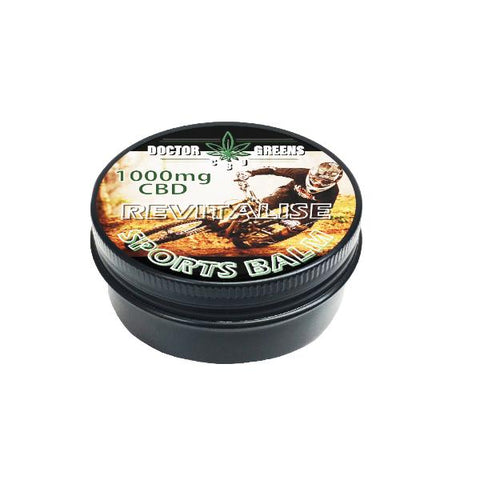 Doctor Green's 1000mg CBD Sports Balm 50ml - Revitalise - GU PAK