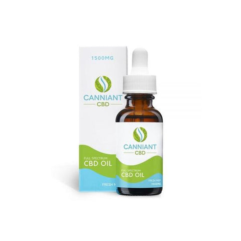 Canniant 1500mg CBD Oil 30ml - Fresh Mint - GU PAK