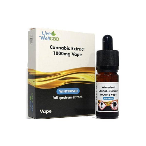 LVWell CBD 1000mg Winterised 10ml Vape Oil - GU PAK