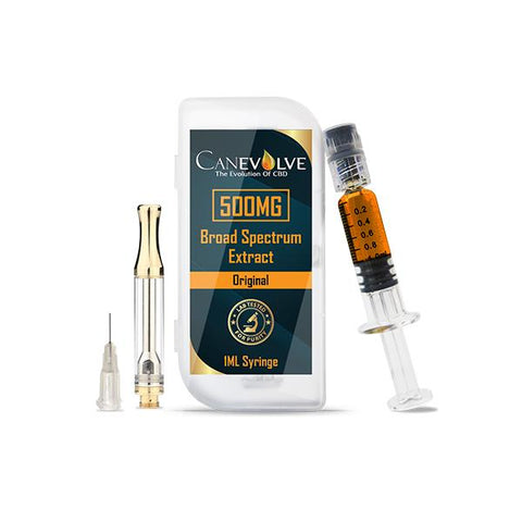 Canevolve 500mg CBD Cannabis Extract Syringe 1ml - GU PAK