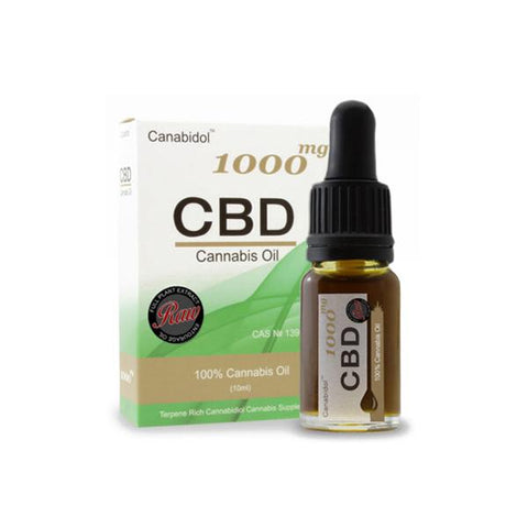 Canabidol 1000mg CBD Raw Cannabis Oil Drops 10ml - GU PAK