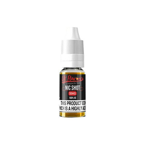 UK Flavour Nic Shot 18mg 10ml (100VG) - GU PAK