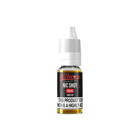 UK Flavour Nic Shot 20mg 10ml (100PG) - GU PAK