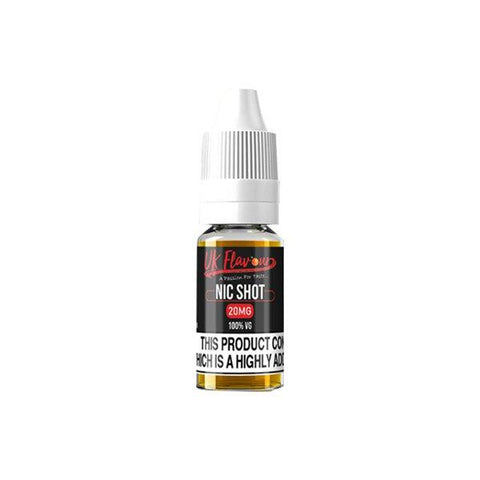 UK Flavour Nic Shot 20mg 10ml (100VG) - GU PAK