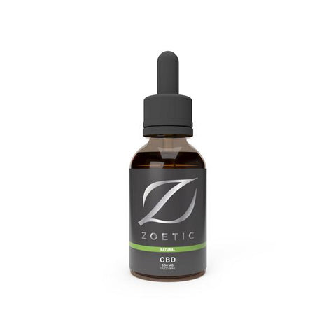 Zoetic 500mg CBD Oil 30ml -  Calming Natural - GU PAK