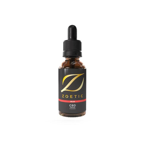 Zoetic 1000mg CBD Oil 30ml - Gorgeous Melon - GU PAK