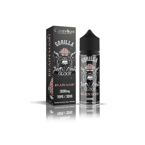 Gorilla Gloop 3000mg CBD Vape Liquid 50ml (70PG/30VG) - GU PAK