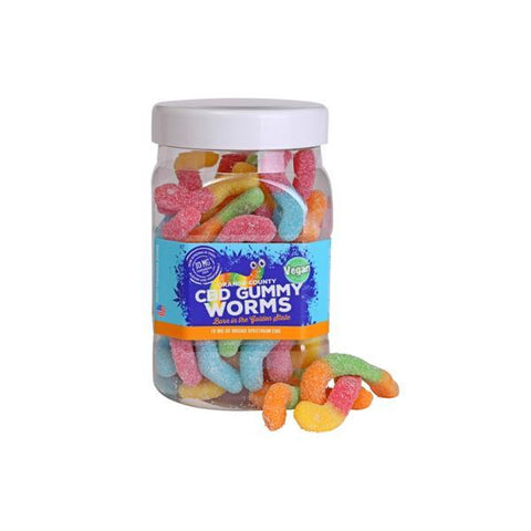 Orange County CBD 25mg Gummy Worms - Large Pack - GU PAK