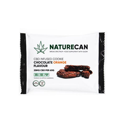 Naturecan 25mg CBD Double Chocolate Orange Cookie 60g - GU PAK