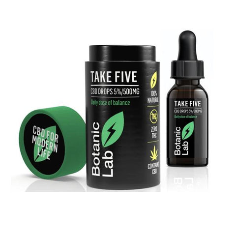 Botanic Lab Take Five 500mg CBD Oil Drops 10ml - GU PAK