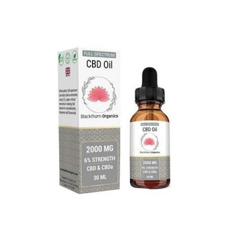 Blackthorn Organics 2000mg CBD Tincture Oil 30ml - GU PAK