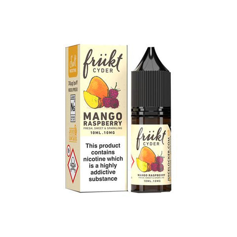 20mg Frukt Cyder 10ml Flavoured Nic Salts (50VG/50PG) - GU PAK