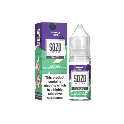 20mg Sqzd Flavoured Nic Salts 10ml (50VG/50PG) - GU PAK