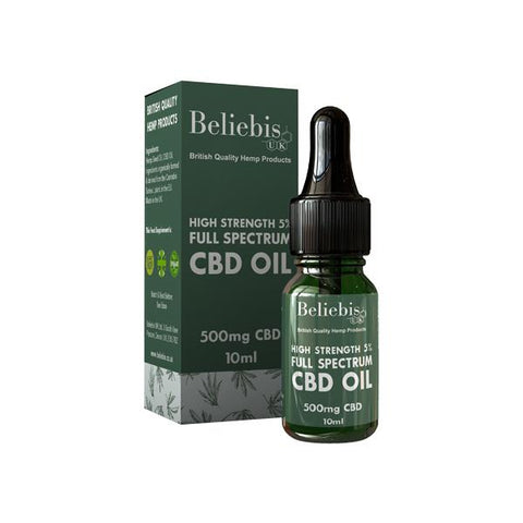 Beliebis UK 500mg CBD Full Spectrum CBD Oil 10ml - GU PAK