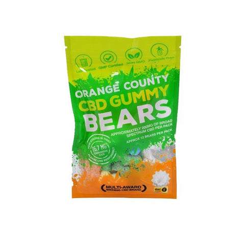 Orange County CBD 200mg Gummy Bears - Grab Bag - GU PAK