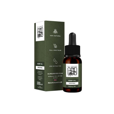 All Round CBD 1000mg CBD Full Spectrum Hemp Oil 10ml - GU PAK