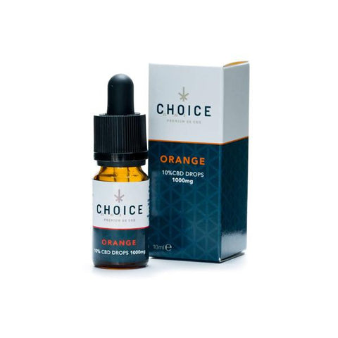 Choice 2000mg CBD Orange Oil Drops 10ml - GU PAK