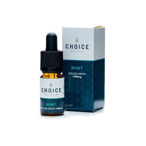 Choice 2000mg CBD Mint Oil Drops 10ml - GU PAK
