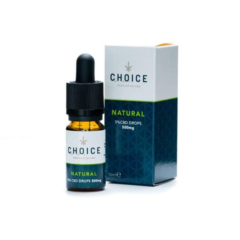 Choice 1000mg CBD Natural Oil Drops 10ml - GU PAK