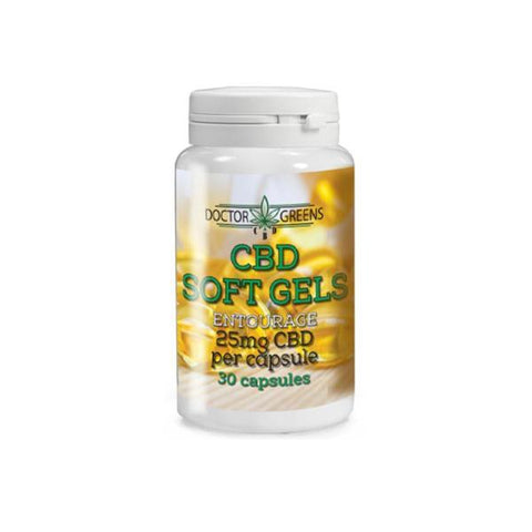 Doctor Green's 25mg CBD Softgels - 30 Softgels - GU PAK