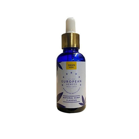 European Hemp Co 500mg CBD Natural Hemp Flavour CBD oil 30ml - GU PAK