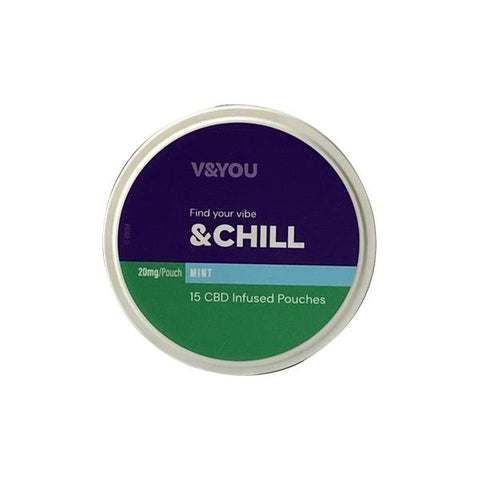 V&YOU CBD &Chill 20mg CBD Pouches - GU PAK