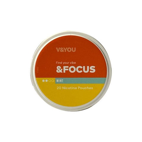 V&YOU &Focus 6mg Nicotine Infused Pouches - GU PAK