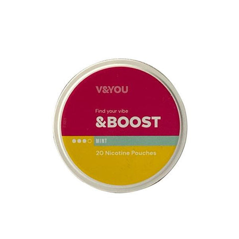 V&YOU &Boost 10mg Nicotine Infused Pouches - GU PAK