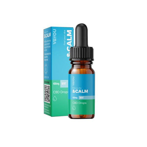 V&YOU CBD &Calm 400mg CBD oil 10ml - GU PAK