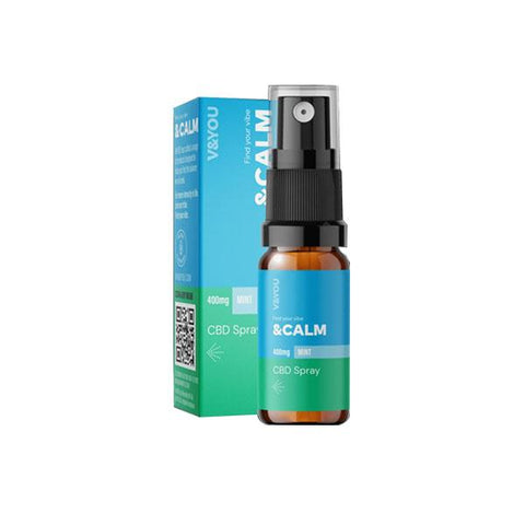 V&YOU CBD &Calm 400mg CBD Spray 10ml - GU PAK