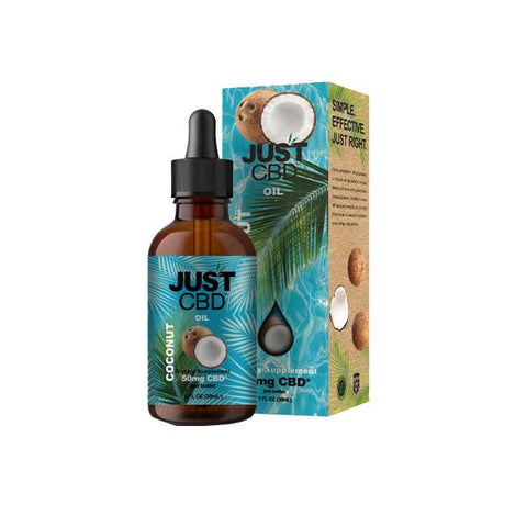 Just CBD Coconut Oil Tincture 50mg CBD 30ml - GU PAK