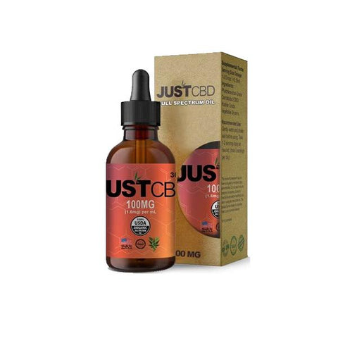 Just CBD Full Spectrum Tincture Oil 100mg CBD 30ml - GU PAK
