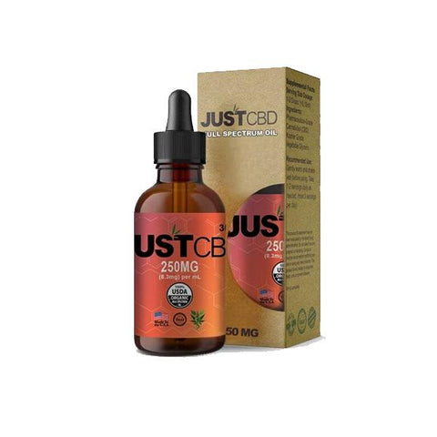 Just CBD Full Spectrum Tincture Oil 250mg CBD 30ml - GU PAK