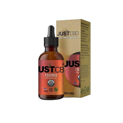 Just CBD Full Spectrum Tincture Oil 1500mg CBD 30ml - GU PAK