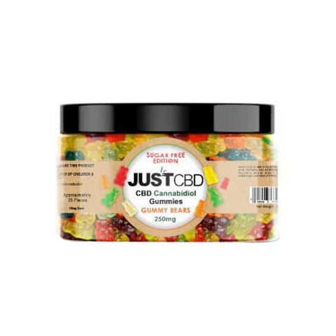 Just CBD Gummy Bears 250mg CBD Sugar Free Edition - GU PAK