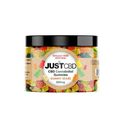 Just CBD Gummy Bears 500mg CBD Sugar Free Edition - GU PAK