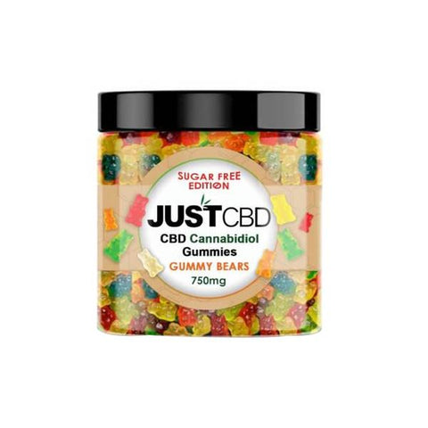 Just CBD Gummy Bears 750mg CBD Sugar Free Edition - GU PAK
