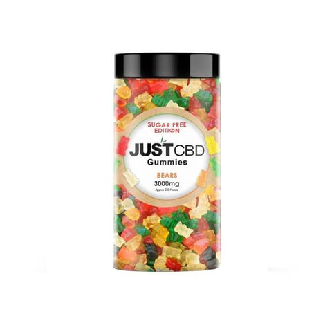 Just CBD Gummy Bears 3000mg CBD Sugar Free Edition - GU PAK