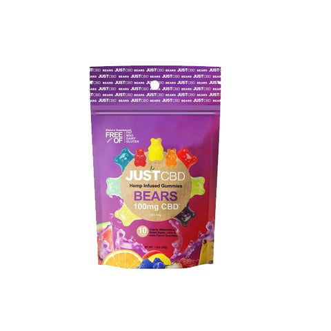 Just CBD Vegan Gummies 100mg CBD - GU PAK