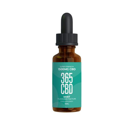 365CBD Flavoured Tincture Oil 1500mg CBD 30ml - GU PAK